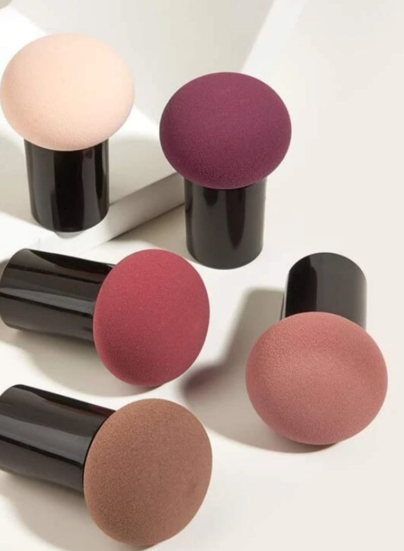 Set of 5 Foam Fponges in the Shape of a Mushroom Head - Image 2