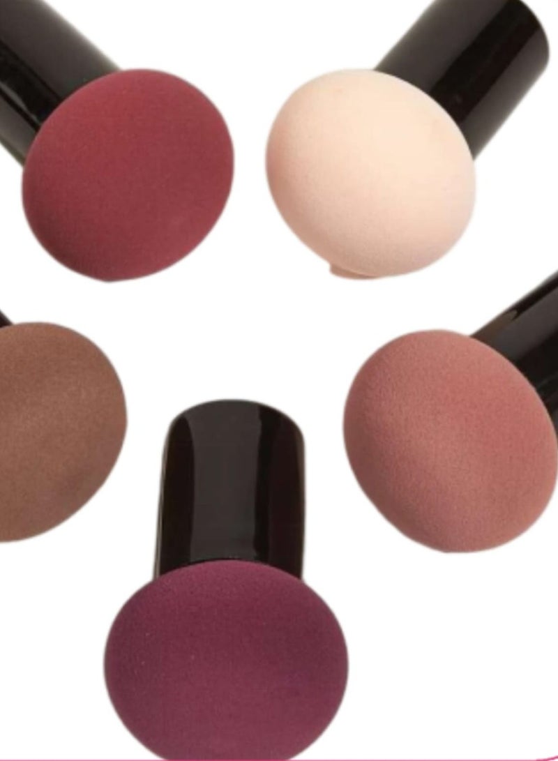 Set of 5 Foam Fponges in the Shape of a Mushroom Head - Image 1