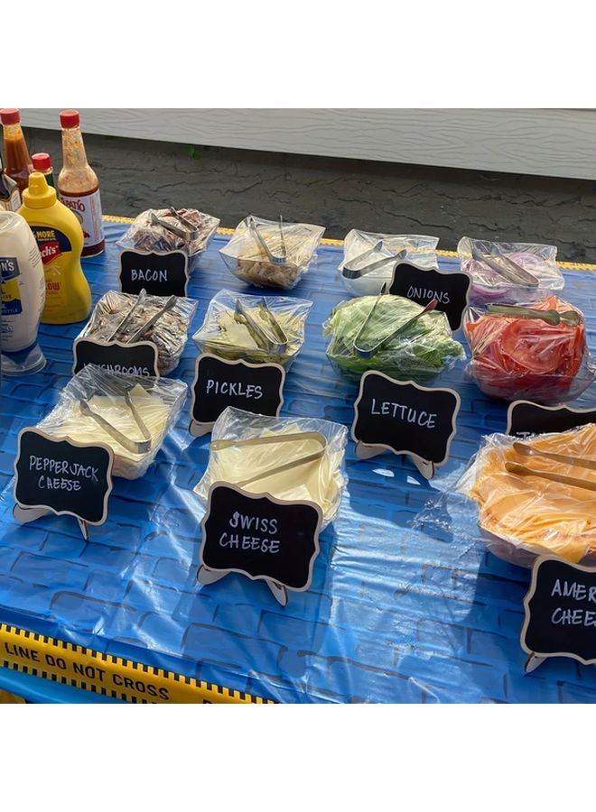 10 مجموعات من لوحة عرض معلومات المطبخ الصغيرة مع حامل لديكور الحفلات - Image 5