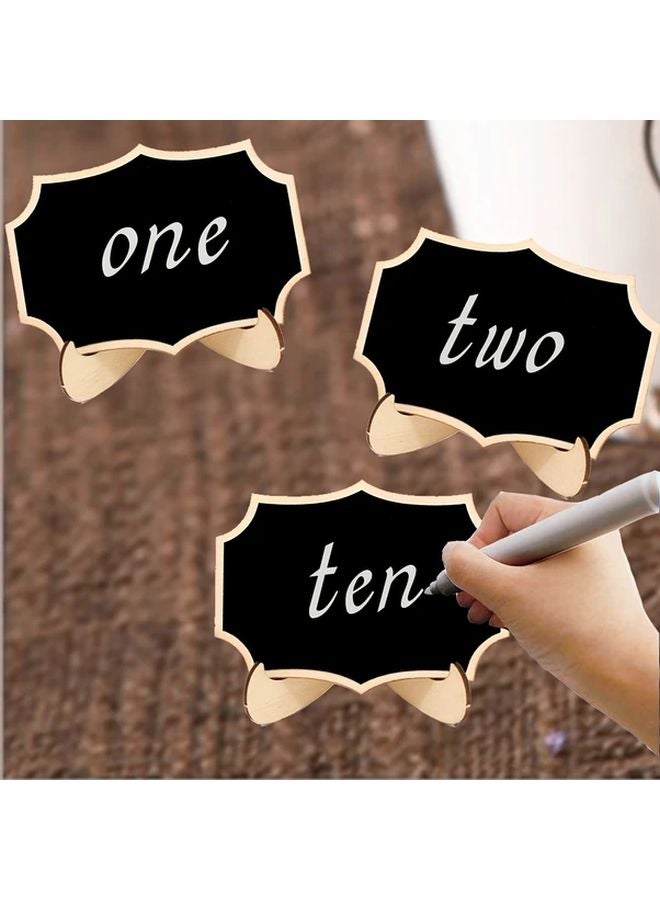 10 مجموعات من لوحة عرض معلومات المطبخ الصغيرة مع حامل لديكور الحفلات - Image 3