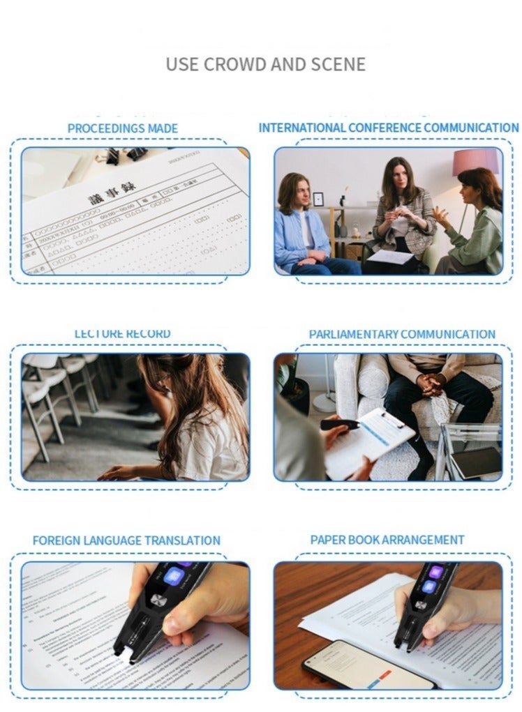 Gasin AI International Language Translator Pen And Electronic Dictionary, Real-time Voice Translation Into 138 Languages Including Arabic, Supports Offline Translation, Equipped With Scanning Function  - Image 4