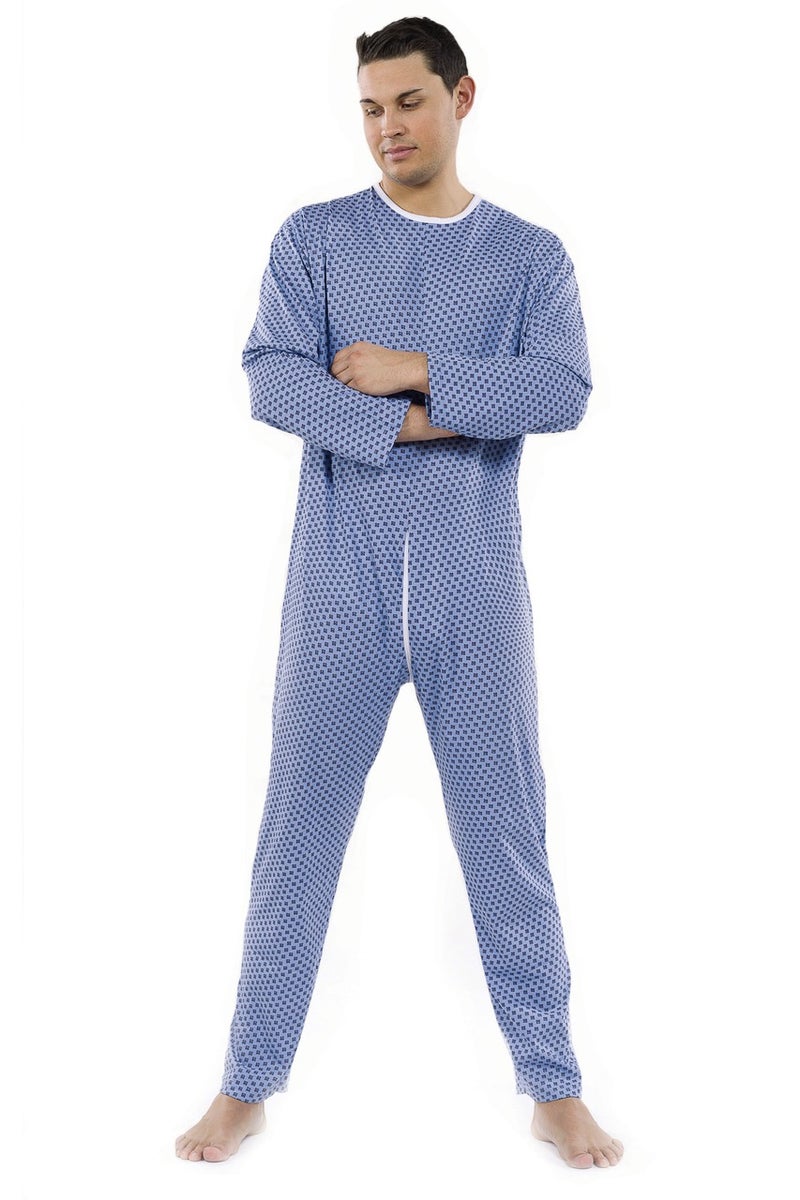 Pavis Men’s Sanitary Pajamas – Bacteriostatic, 100% Cotton,Comfortable & Medical-Grade, Ideal for Patients, Made in Italy
