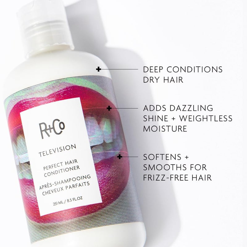R+Co Television Perfect Hair Conditioner | Shine + Strengthening + Softening for All Hair Types | Vegan + Cruelty-Free | 8.5 Oz - Image 2