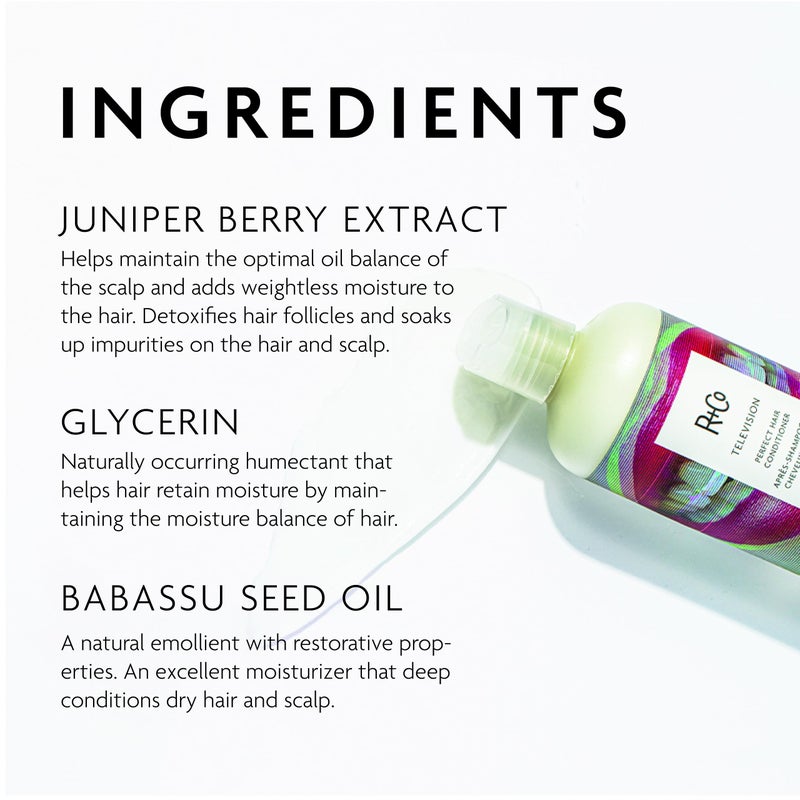 R+Co Television Perfect Hair Conditioner | Shine + Strengthening + Softening for All Hair Types | Vegan + Cruelty-Free | 8.5 Oz - Image 3