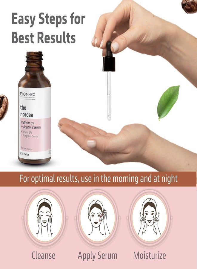 BIONNEX - The nordea - 5% Caffeine Serum Angelica - Anti-Aging Eye Serum for Dark Circles, Puffiness and Wrinkles - Caffeine Eye Serum Natural and Vegan - 30 ml (5% Caffeine Skin Serum) - Image 2