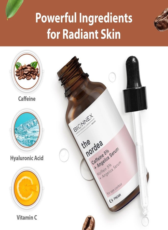 BIONNEX - The nordea - 5% Caffeine Serum Angelica - Anti-Aging Eye Serum for Dark Circles, Puffiness and Wrinkles - Caffeine Eye Serum Natural and Vegan - 30 ml (5% Caffeine Skin Serum) - Image 4