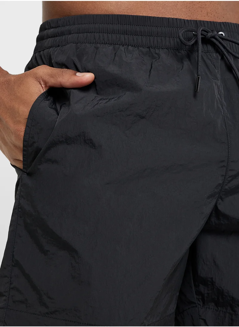 CALVIN KLEIN Logo Band Drawstring Shorts