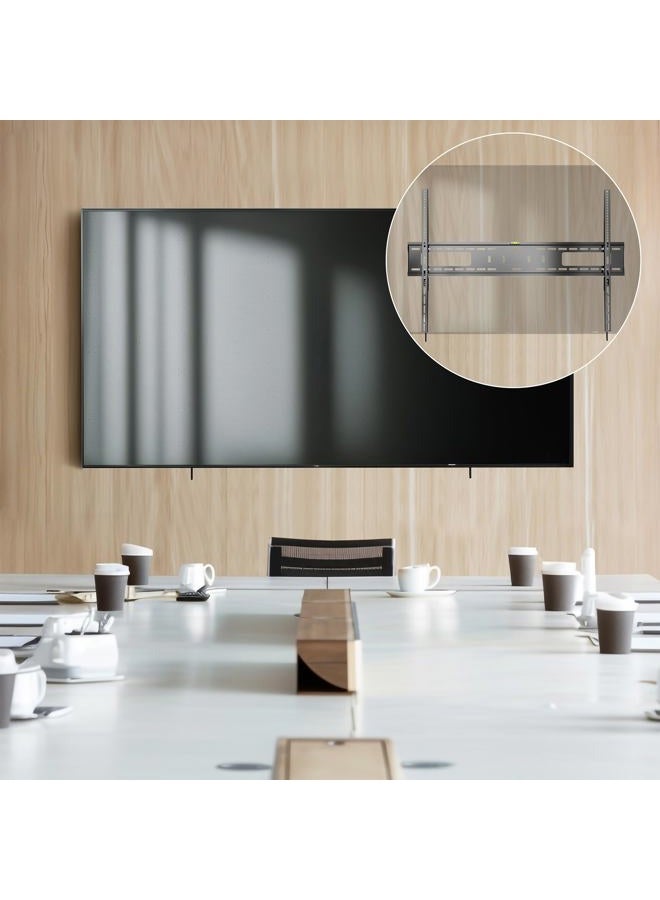 MIGHTY SKINS Extra Large Heavy Duty 60 to 100 inch LCD LED Curved and Flat Panel Screen, TV Wall Mount Bracket with Max 900x600mm VESA, Black, MOUNT-VW100F - Image 2