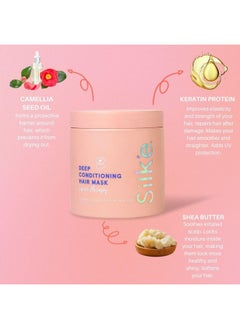 Sleek'e Sleek'e | Silk'e Repair Therapy Deep Conditioning Hair Mask - Treatment to Deeply Nourish Hair, Repair Split Ends & Hair Breakage - Vegan, Silicone, Paraben & Sulfate-Free (530ml)  - Image 3