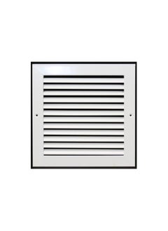 SS Tech10" X 10" Aluminum Return Grille - Easy Air Flow - Linear Bar Grilles [Outer Dimensions: 11.5w X 11.5"h]