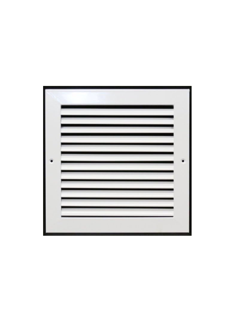 SS SS Tech10" X 10" Aluminum Return Grille - Easy Air Flow - Linear Bar Grilles [Outer Dimensions: 11.5w X 11.5"h]  - Image 1