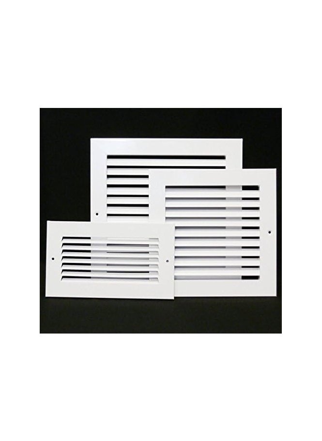 SS SS Tech10" X 10" Aluminum Return Grille - Easy Air Flow - Linear Bar Grilles [Outer Dimensions: 11.5w X 11.5"h]  - Image 3