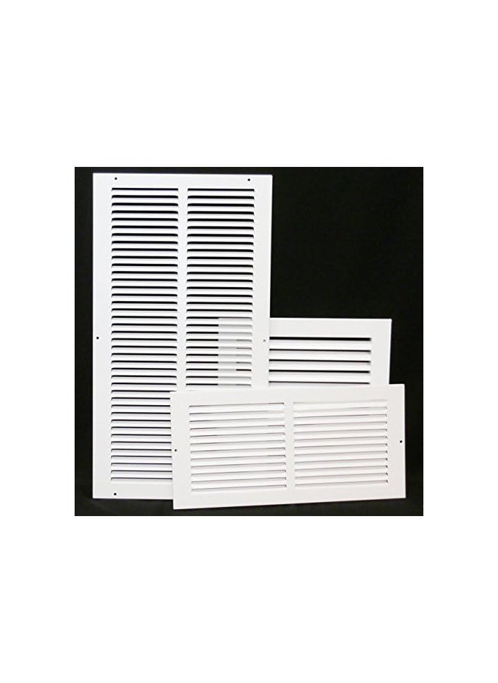 SS SS Tech10" X 10" Aluminum Return Grille - Easy Air Flow - Linear Bar Grilles [Outer Dimensions: 11.5w X 11.5"h]  - Image 4