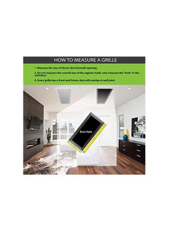 اس اس شبكة إرجاع من الألومنيوم SS Tech مقاس 10 × 10 بوصة - تدفق هواء سهل - شبكات قضبان خطية [الأبعاد الخارجية: 11.5 عرض × 11.5 ارتفاع]  - Image 5