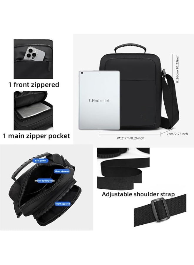 Hugifts Minimalist Men's Crossbody Bag, Water-Resistant Casual Shoulder Bag for Commute & Outdoor - Image 5