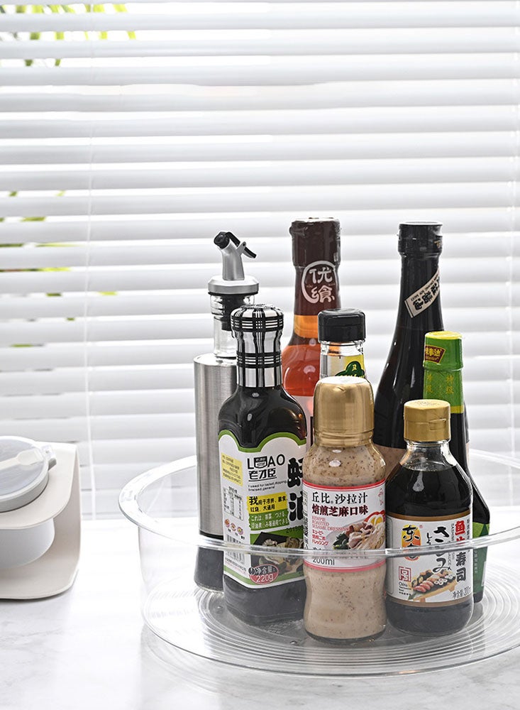 Perfii Kitchen Rotating Storage Rack - Delicate Organizer for Condiments and Seasonings - Image 3