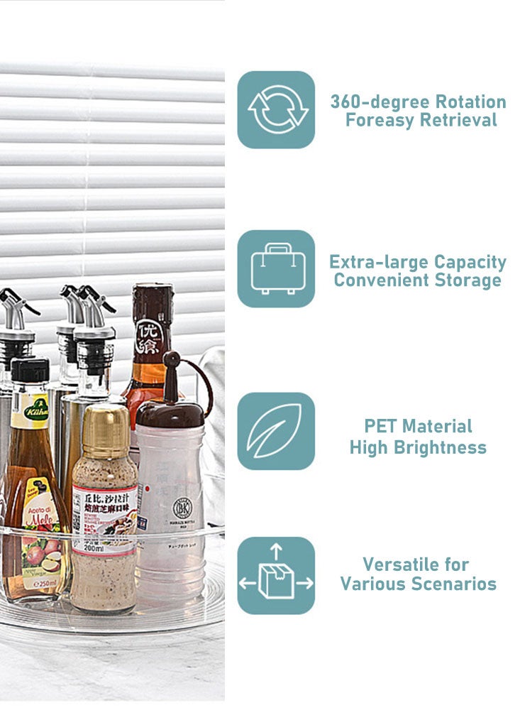 Perfii Kitchen Rotating Storage Rack - Delicate Organizer for Condiments and Seasonings - Image 2