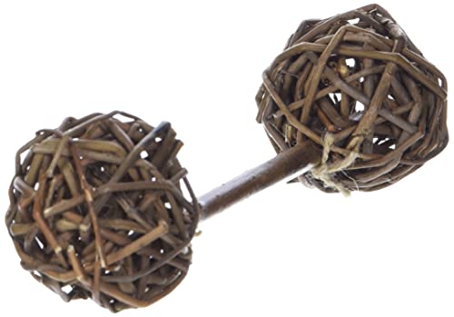 Ware Manufacturing Natural Woven Willow Small Pet Barbell Chew Toy Small - Image 1