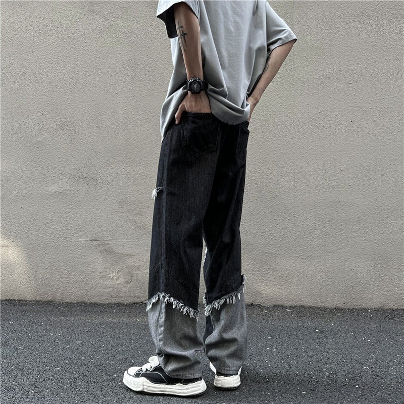 Unisex Classic Denim Jeans Loose Fit Daily Outdoor Wear - Image 3
