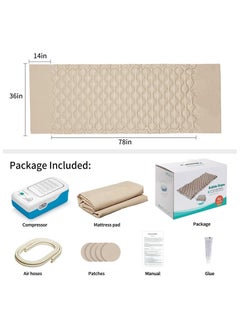 Alternating Hospital Twin & King Bed Air Mattresses Topper with Electric Quiet Pump System for Bedsore and Pressure Ulcer Relief - pzsku/Z19C3F81D5029F4791CF7Z/45/_/1740228043/c95dc4e7-9552-48ac-85cf-6051505e77b8