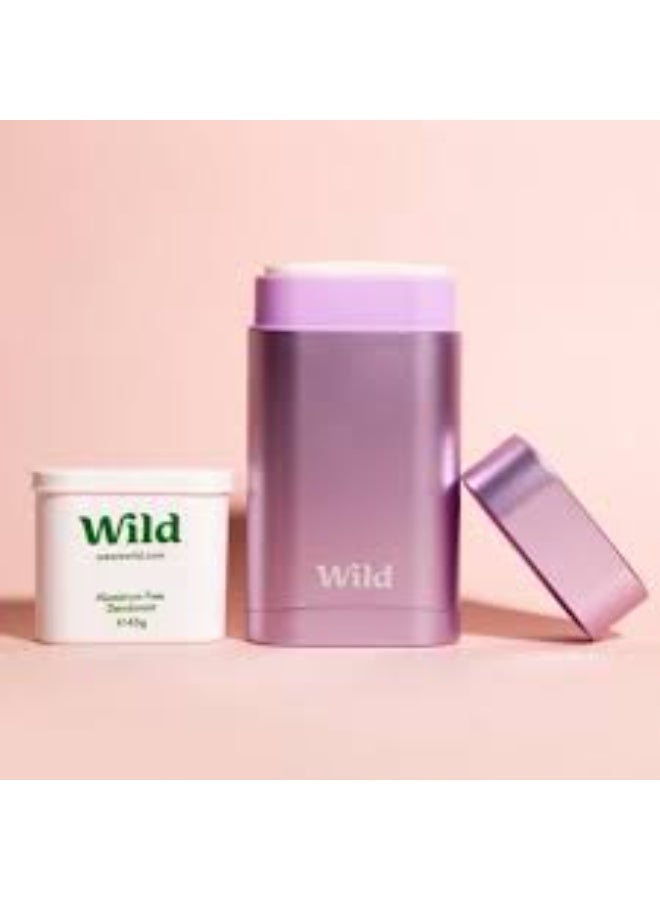 Wild Refillable, Natural Deodorant with Case Coconut and Vanilla 40g - Image 3