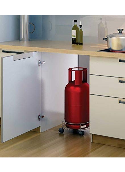 Niralasa Niralasa Steel Cylinder Trolley with Wheels Gas TrollyLPG Cylinder Stand Pack by Set of 1  - Image 4