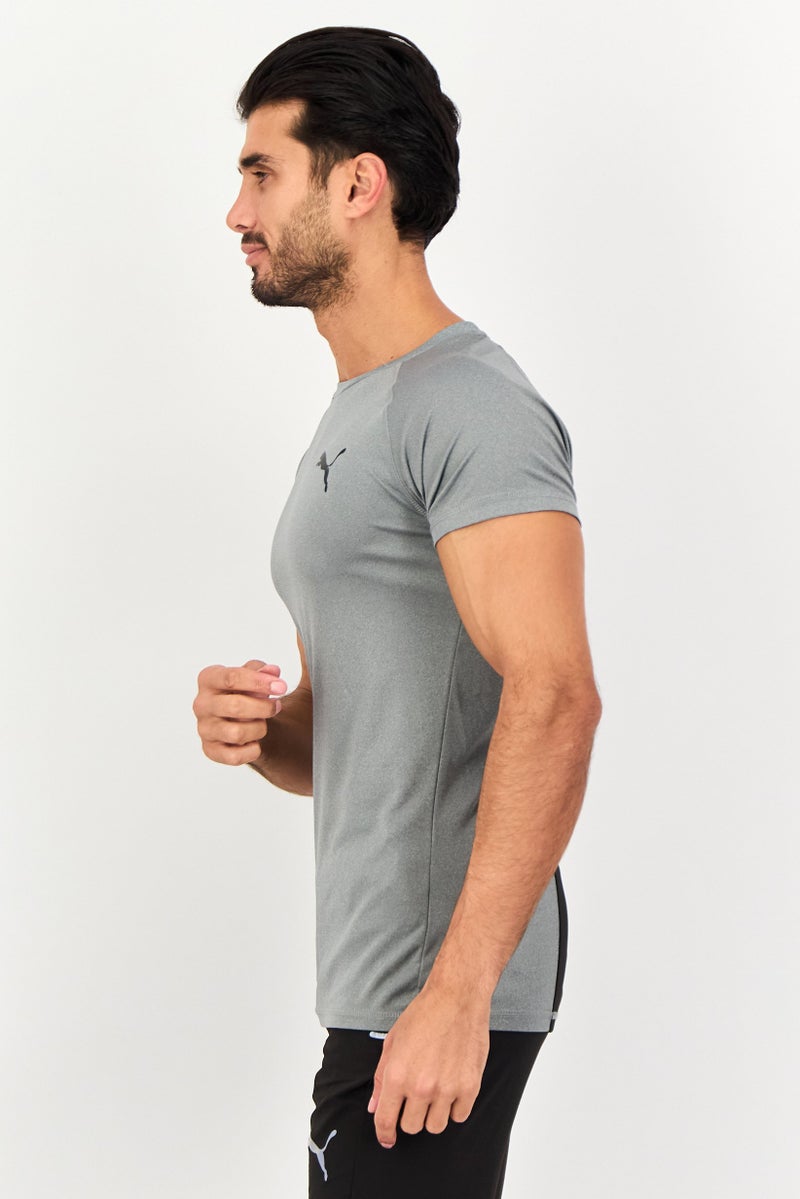 PUMA Men Slim Fit Short Sleeve Training T-Shirts, Grey - Image 2