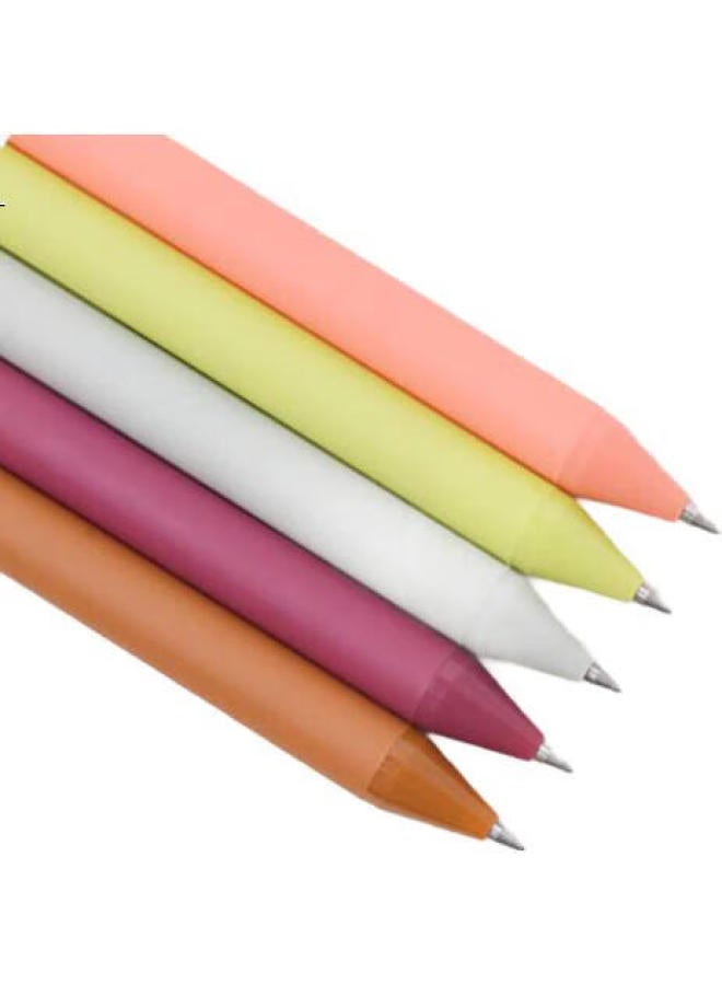 Kaco Colorful Retractable Gel Pens 0.5Mm Bullet Tip Mixed Colors 5Pcs/Box Countryside K1015 - Image 2