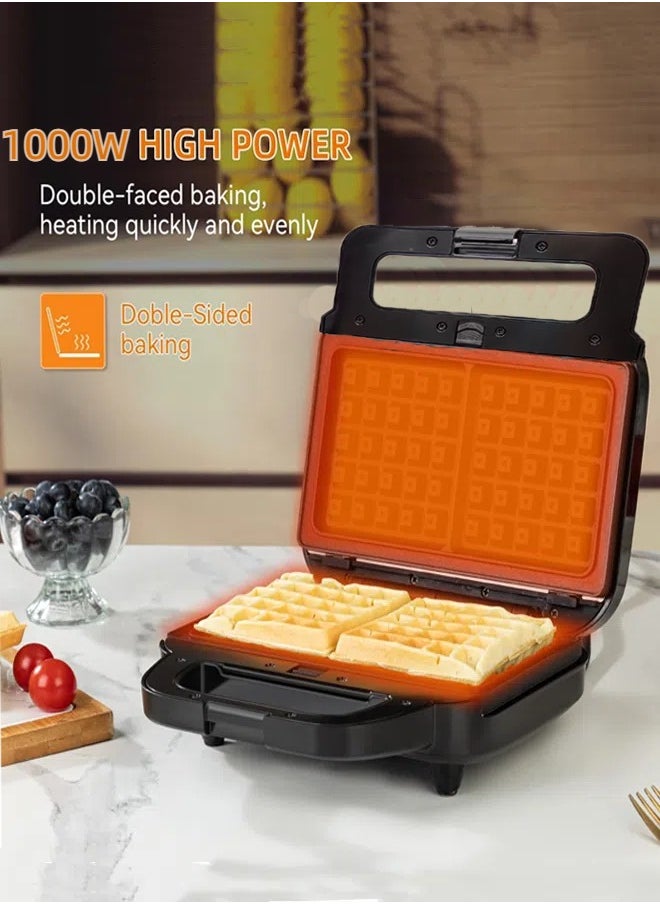 3-in-1 Sandwich Maker,1000W Waffle Maker,Panini Press,Toastie Maker,Removable Non-stick Plates & automatic temperature adjustment  & Indicator Lights,HM-3019 - pzsku/Z19C4293F8F0C1E25E102Z/45/_/1733101216/9535a1cd-7101-48eb-8c14-e45c14421c89