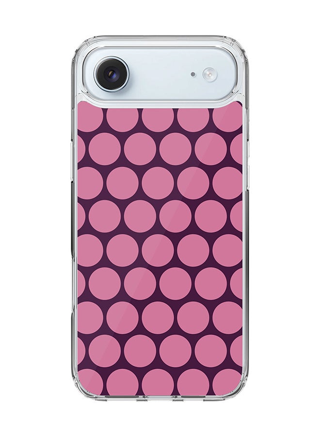 Stylizedd Classic Clear MagSafe Case for iPhone 17 Air , Hybrid Soft Case Flexible Edges Anti Drop TPU PC Gel Thin Transparent Cover [ Designed for iPhone 17 Air ] - Purple Honeycombs Full Print