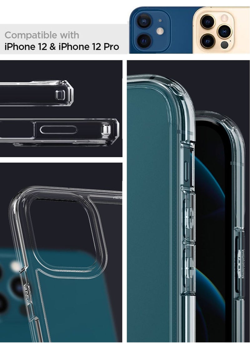 Spigen - Crystal Hybrid Case Cover For iPhone 12 and iPhone 12 Pro (6.1 inch) - Crystal Clear - Image 1