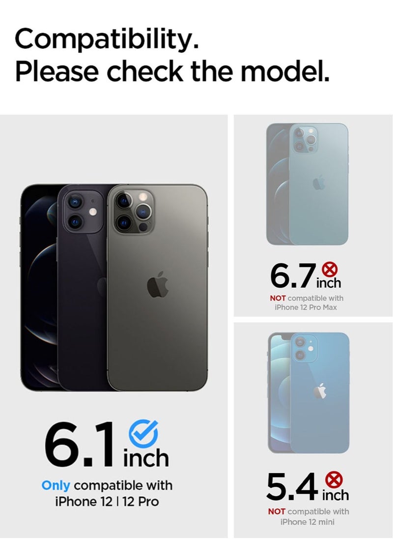 Spigen - Crystal Hybrid Case Cover For iPhone 12 and iPhone 12 Pro (6.1 inch) - Crystal Clear - Image 1