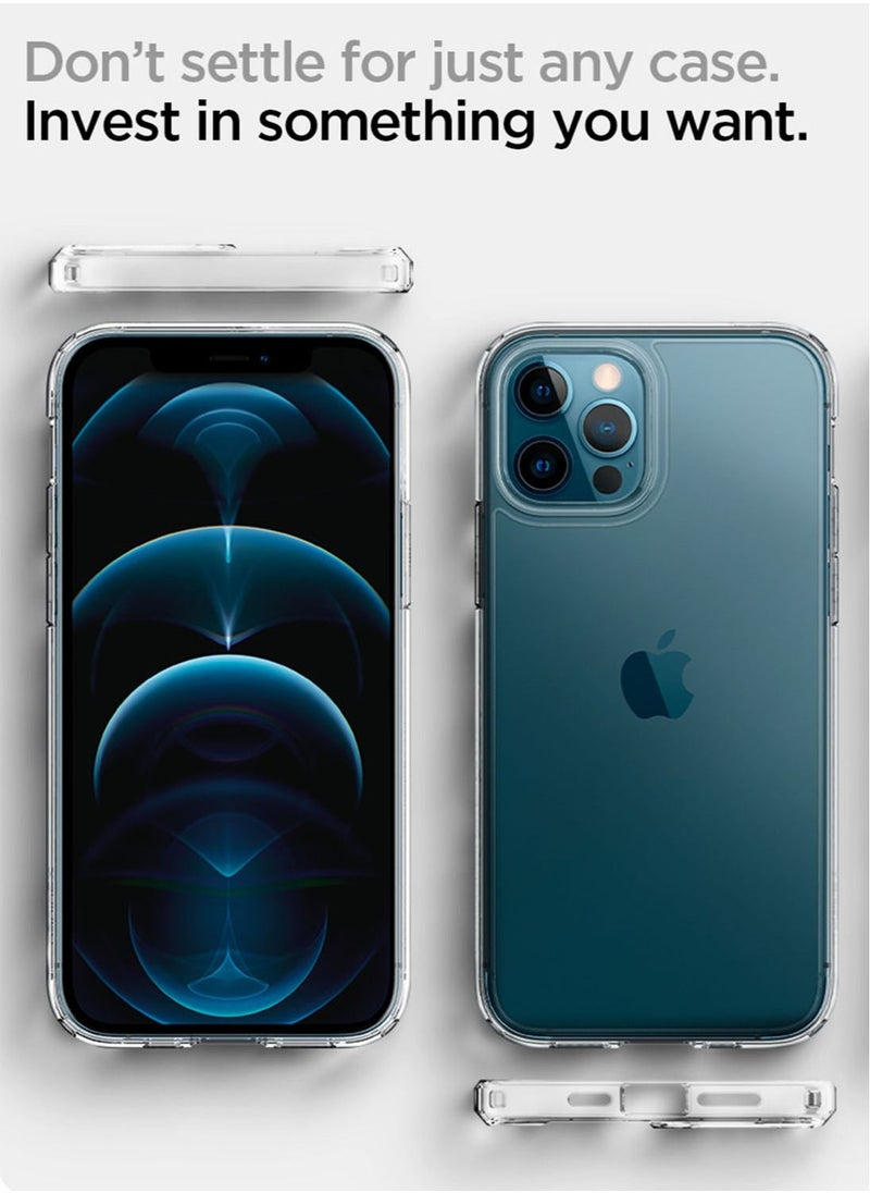 Spigen - Crystal Hybrid Case Cover For iPhone 12 and iPhone 12 Pro (6.1 inch) - Crystal Clear - Image 1