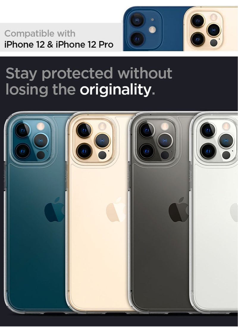 Spigen - Crystal Hybrid Case Cover For iPhone 12 and iPhone 12 Pro (6.1 inch) - Crystal Clear - Image 1