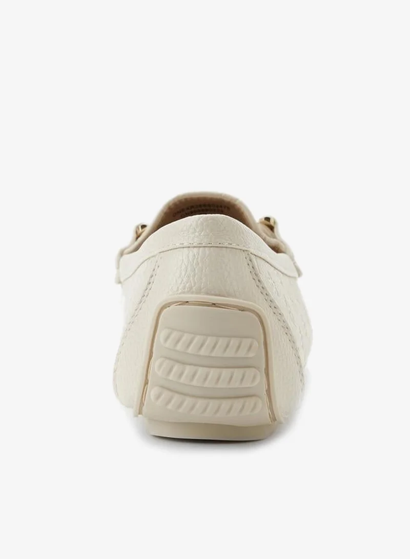 Le Confort BEIGE Women Monogram Embossed Loafers for Women | Best Price UAE