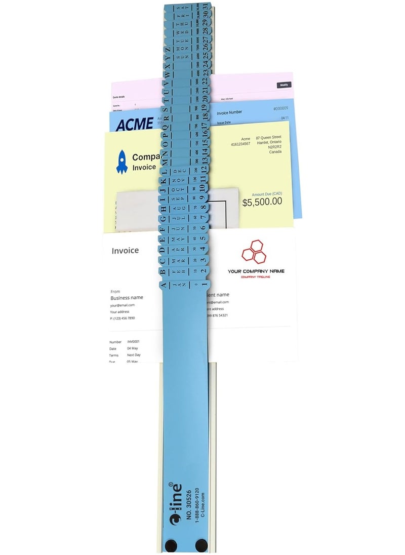 C-Line C-Line All-Purpose Document Sorter, 2.5 x 23.5 Inch, Blue (30526)  - Image 3