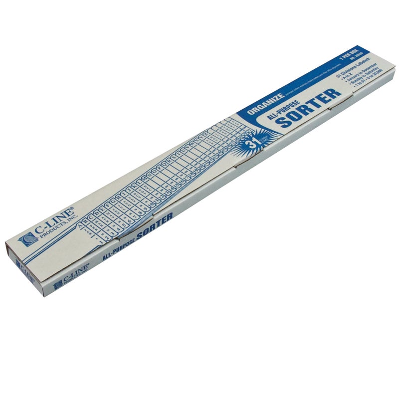 C-Line All-Purpose Document Sorter, 2.5 x 23.5 Inch, Blue (30526) - Image 2