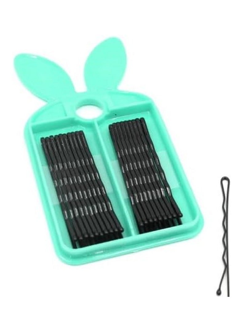 Hairpins - Women's Hairpins - Black Hairpins - 20 Pieces - Bunny-shaped Box in Multicolor - Image 5
