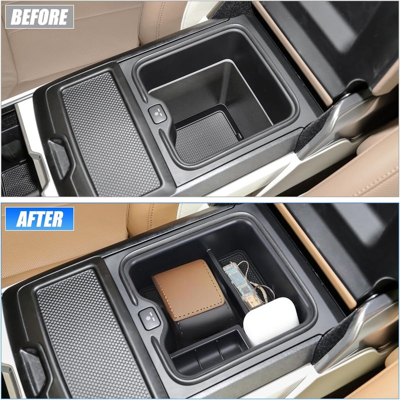 EVGoXMods Center Console Organizer Compatible with 2023-2025 Range Rover & Sport (ONLY for Refrigerator Version) Armrest Storage Box Insert Tray Interior Accessories - Image 5