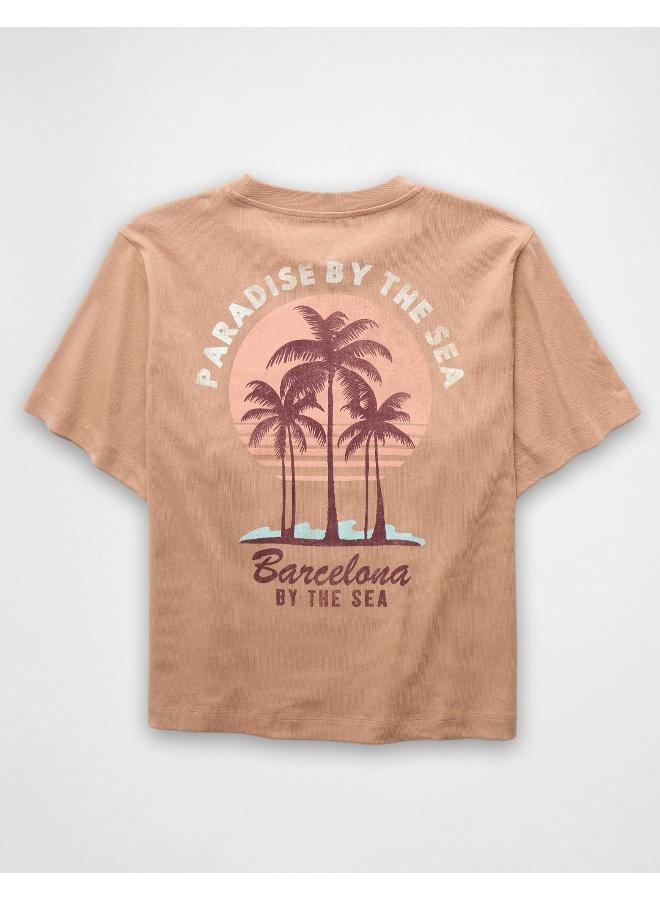 American Eagle AE Oversized Food Graphic T-Shirt - Image 3