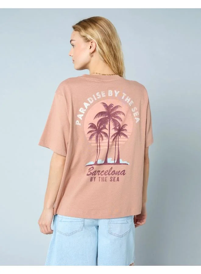 امريكان ايجل AE Oversized Food Graphic T-Shirt