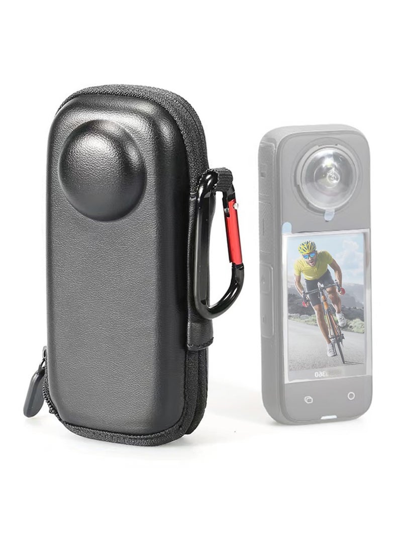 Excefore Protective Carrying Case for Insta360 X4 Accessories, Hard Shell Travel Storage Case for Insta 360 X4, Portable Camera Bag with Clip Compatible with Insta360 X4, Case Only, Black - Image 1