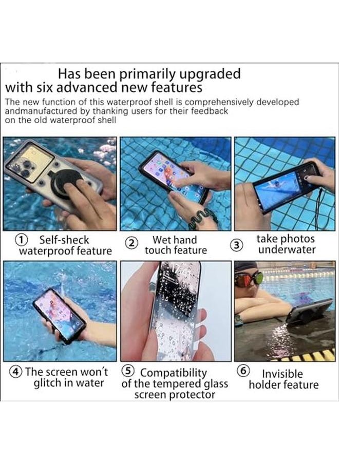 erorex - 2024 Diving Phone Case Upgrade 50Ft 15M Universal Underwater Photography Housings Case With Stand Snorkeling Waterproof Phone Case For Iphone Samsung Huawei - Image 1