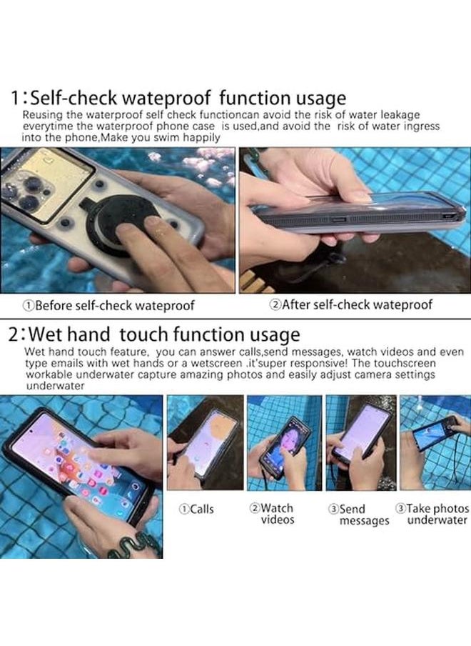 erorex - 2024 Diving Phone Case Upgrade 50Ft 15M Universal Underwater Photography Housings Case With Stand Snorkeling Waterproof Phone Case For Iphone Samsung Huawei - Image 1