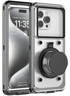 2024 Diving Phone Case Upgrade 50Ft 15M Universal Underwater Photography Housings Case With Stand Snorkeling Waterproof Phone Case For Iphone Samsung Huawei