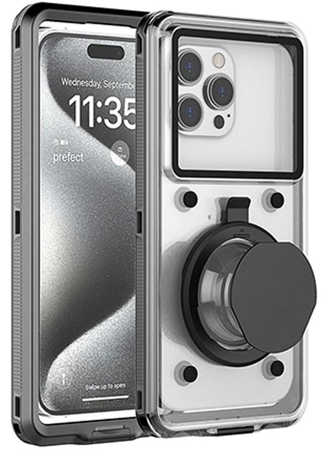 erorex - 2024 Diving Phone Case Upgrade 50Ft 15M Universal Underwater Photography Housings Case With Stand Snorkeling Waterproof Phone Case For Iphone Samsung Huawei - Image 1
