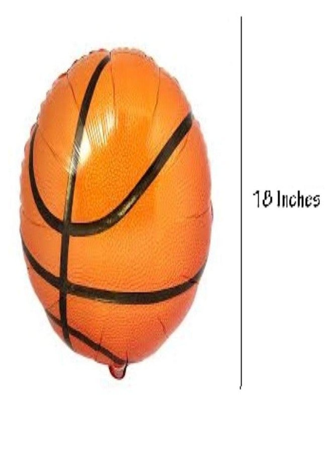 Balloonistics 4D Basketball Foil Balloon Bouquet for Sports Theme Set of 5 - Image 5