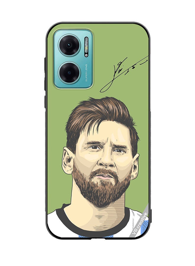 VR CREATIVE Protective Case Cover For Xiaomi Redmi Note 11E Lionel Messi, An Argentine Design Multicolour - Image 1