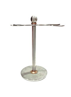 Vikings Blade Luxury Razor and Brush Stand, The Admiral by VIKINGS BLADE, Ancient Viking Look with Heavy Distressed Stainless Steel & Brass, Extra Wide Openings, Fits Most Razors and Brushes  - Image 1