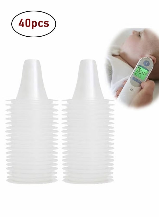Generic 40 Pieces Disposable Ear Thermometer Cover Replacement Set -Thermometer Disposable Refill Caps Cover Set  ﻿  - Image 1